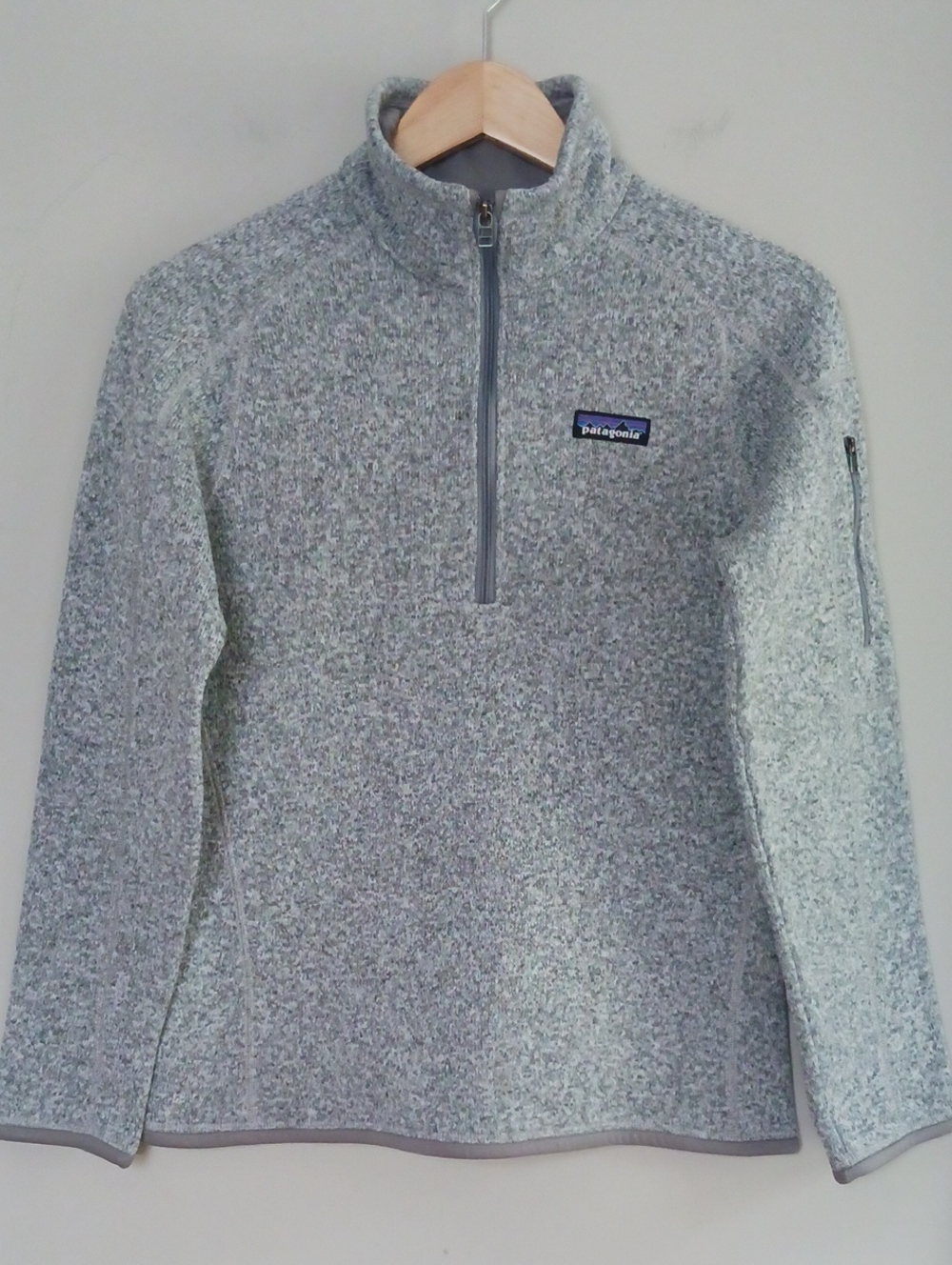 Patagonia Better Sweater Quarter Zip Fleece Gray Size Small